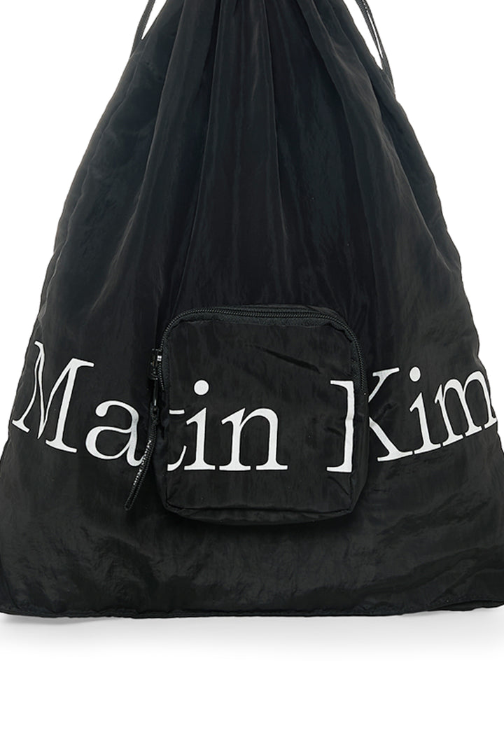 Matin Kim Packable String Shoulder Bag — Black