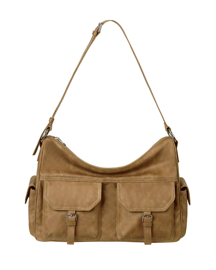 Stand Oil Joey Bag — Structured Crossbody — Camel