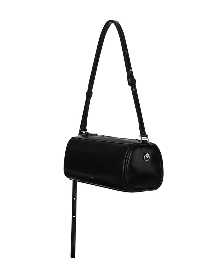 Stand Oil Chunky Bag — Glossy Wrinkled Leather — Black