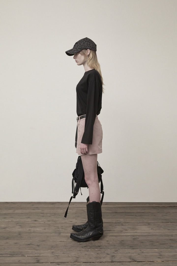 Matin Kim Tuck Point Long Sleeve Top — Black