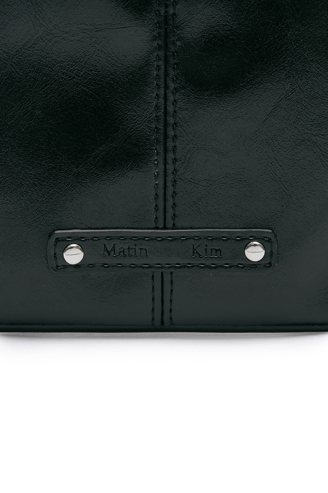 Matin Kim Rivet Point Mini Coin Wallet — Black
