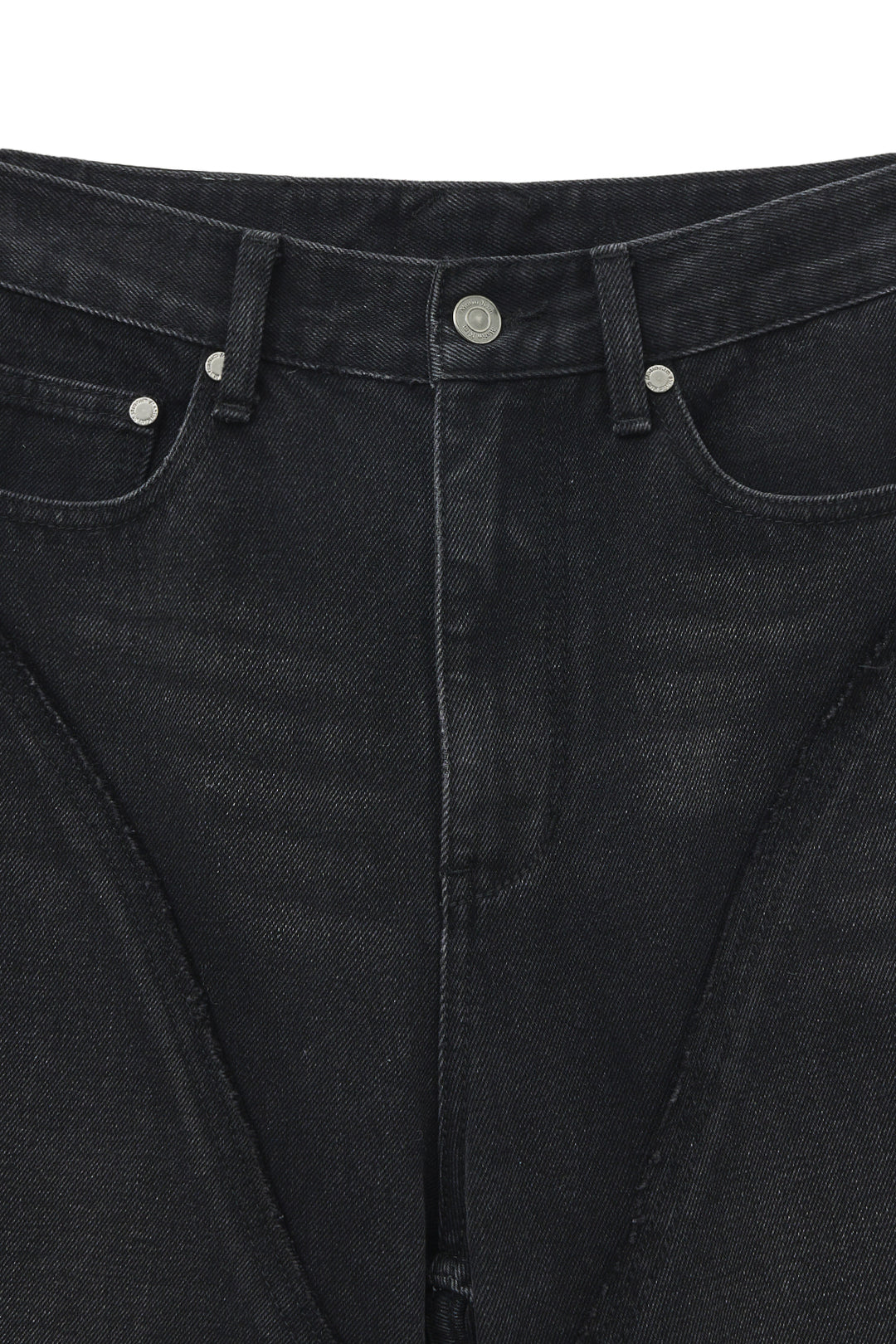 Matin Kim Western Straight Fit Denim — Black