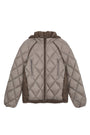 Matin Kim Quilting Hoody Lightweight Jumper — Beige