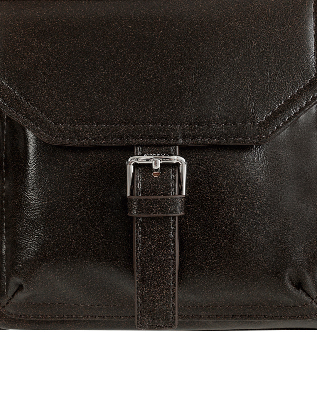 Stand Oil Joey Bag — Structured Crossbody — Maroon