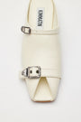 KIMMATIN Open Toe Strap Mule — Ivory