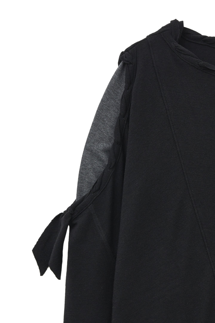 Matin Kim Weaving Long Sleeve Top — Black