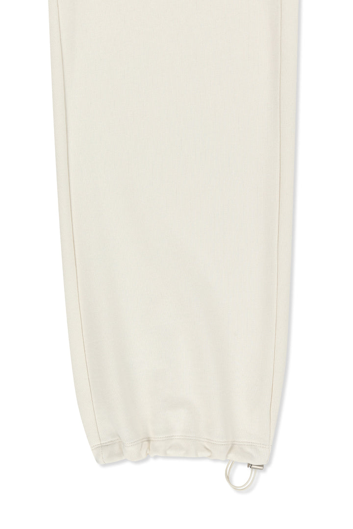 Matin Kim Essential Logo Sweatpants — Ivory