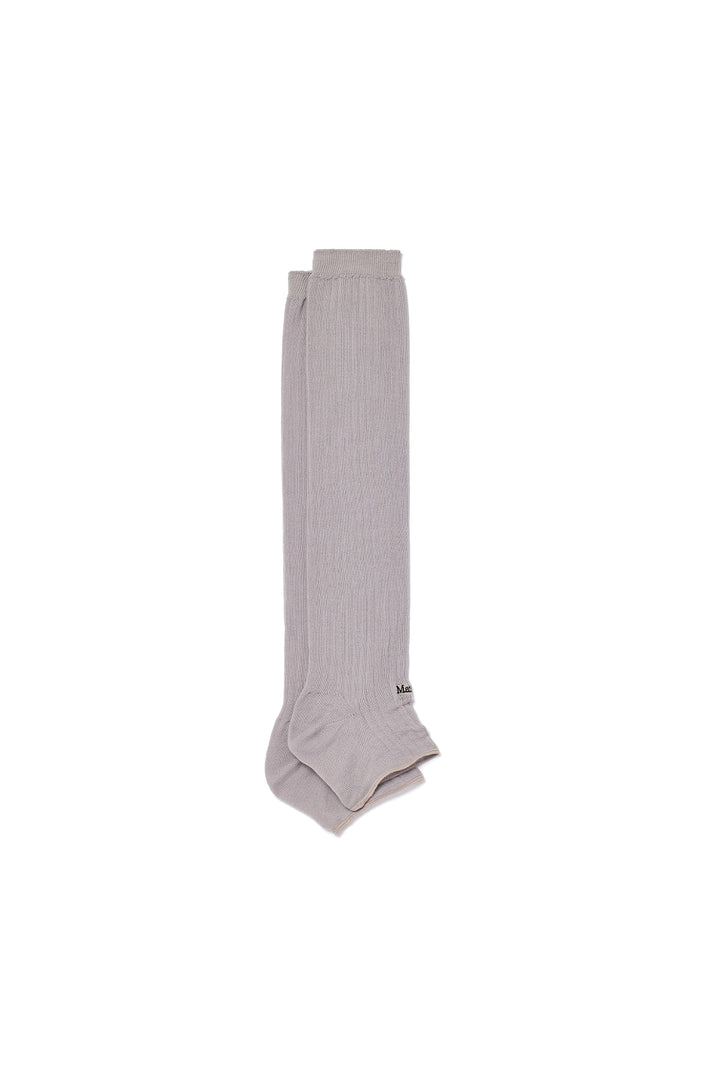 Matin Kim Soft Warmer Half Knee Socks — Gray