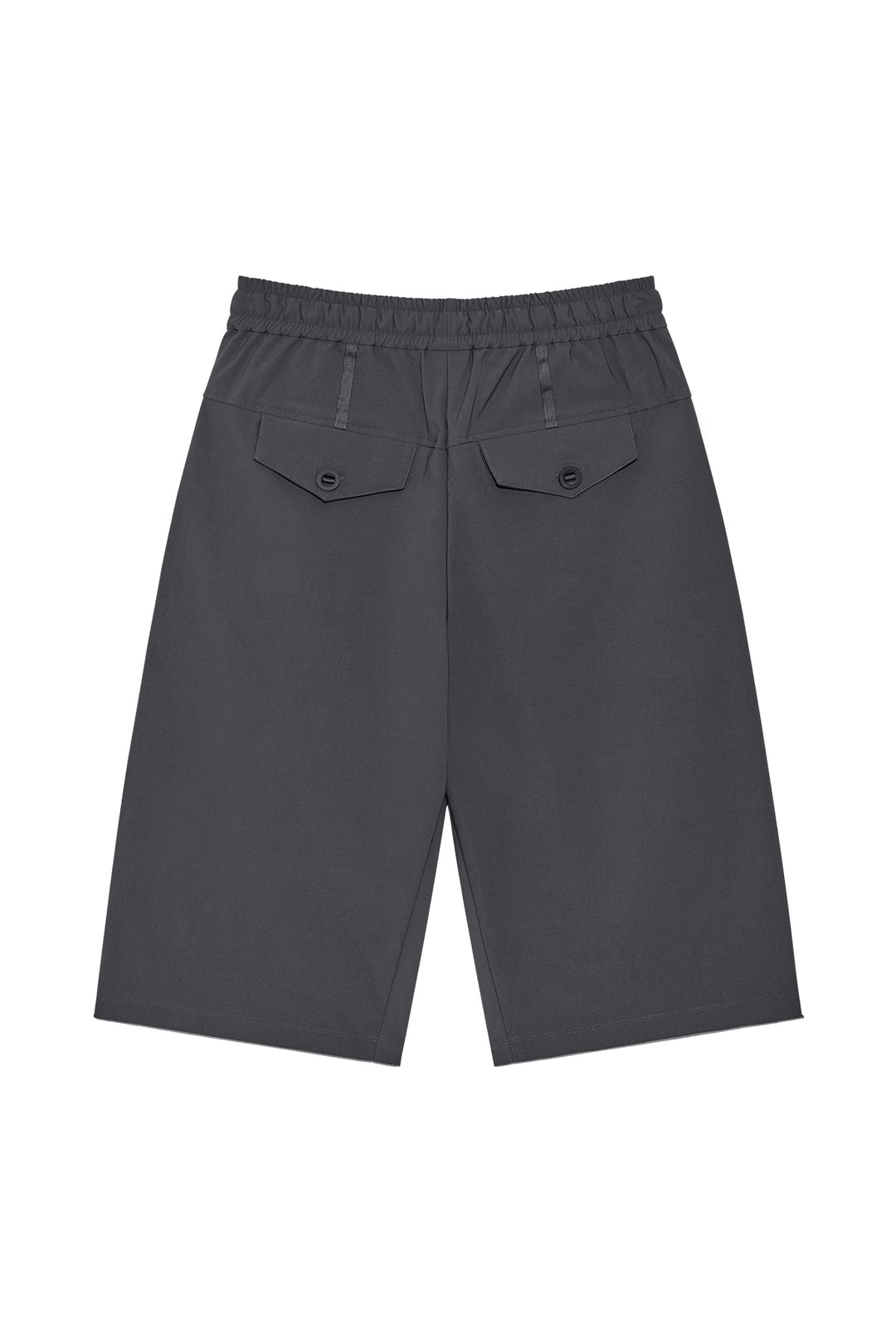 Matin Kim Side Taping Bermuda Shorts — Charcoal