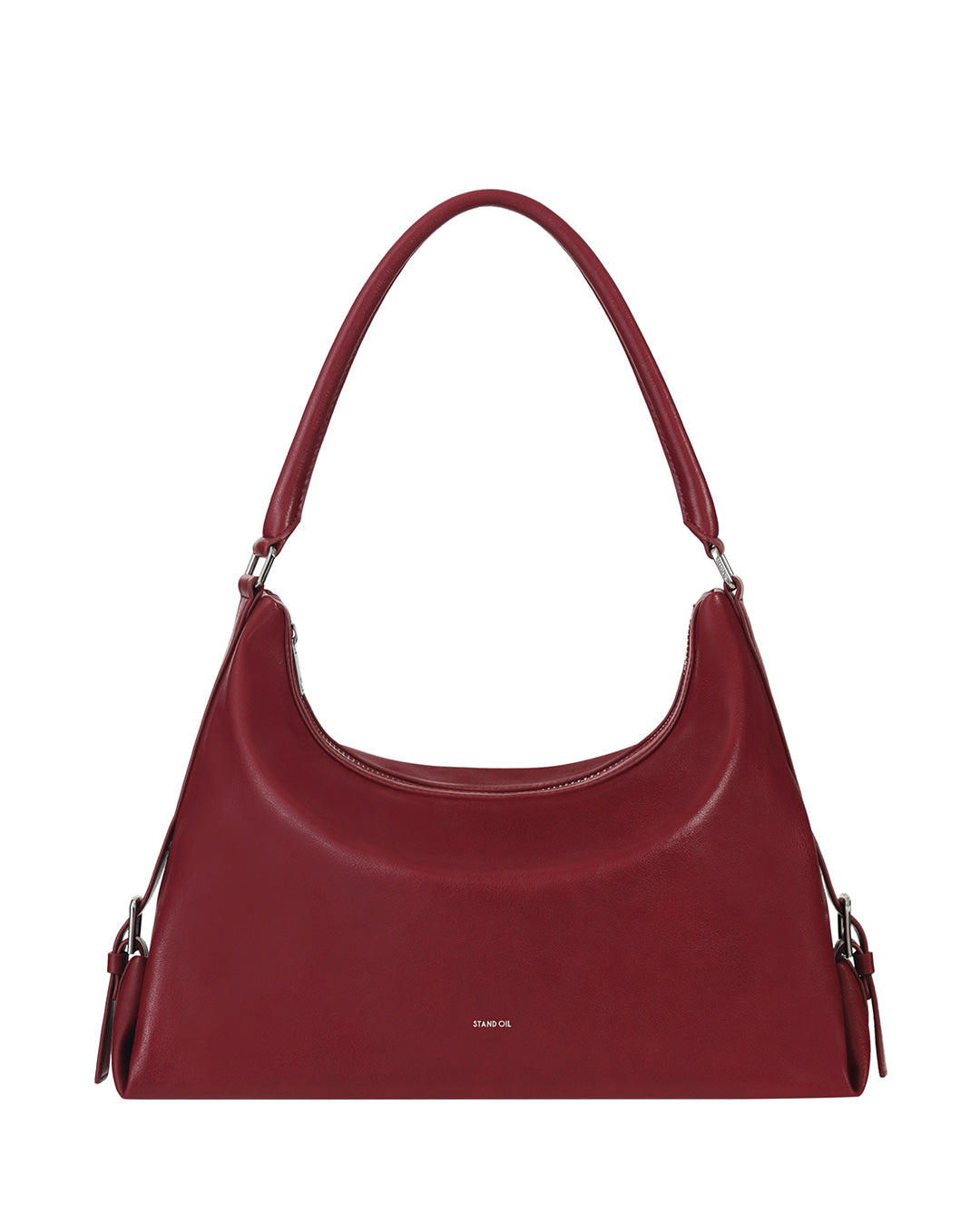 Stand Oil Mushy Bag — Nubuck Slouch Tote — Red wine