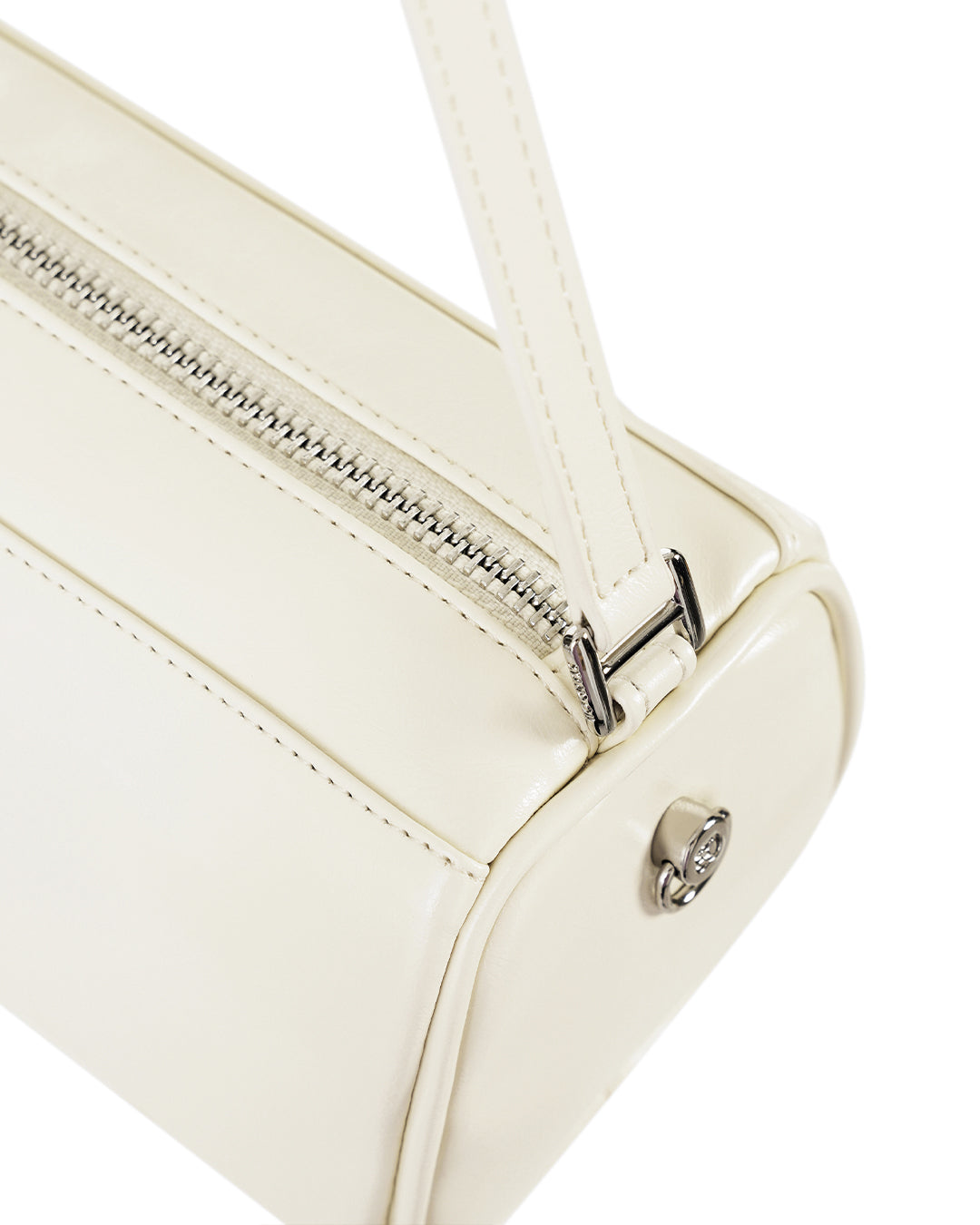 Stand Oil Chunky Bag — Glossy Wrinkled Leather — Cream