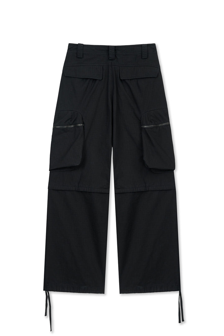 Matin Kim Detachable Cargo Pants — Black