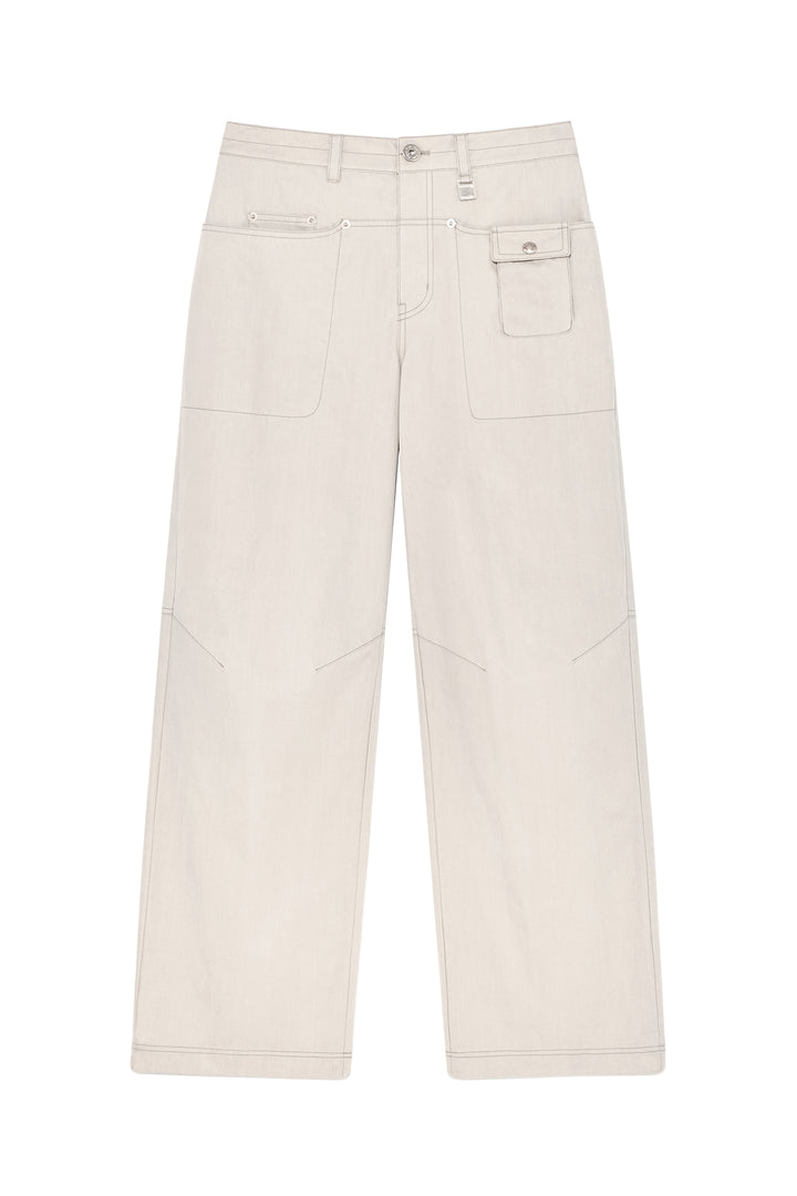 Matin Kim Snap Pocket Point Fatigue Pants — Gray
