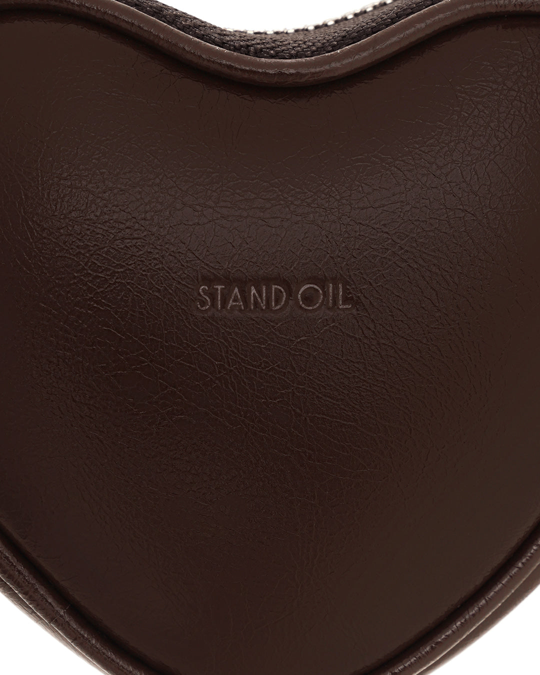 Stand Oil Heart Pods Keyring — Maroon