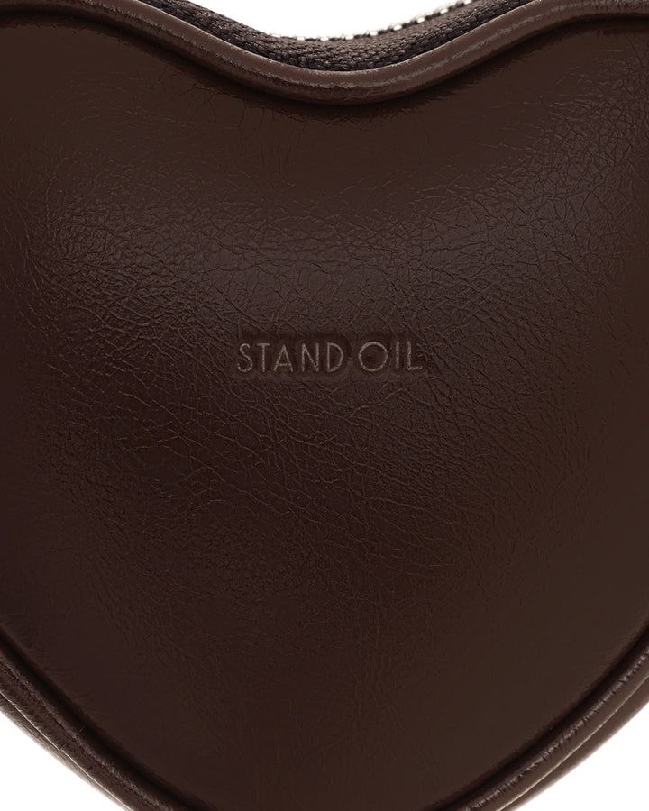 Stand Oil Heart Pods Keyring — Maroon
