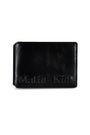 Matin Kim Embossed Logo Business Wallet — Black