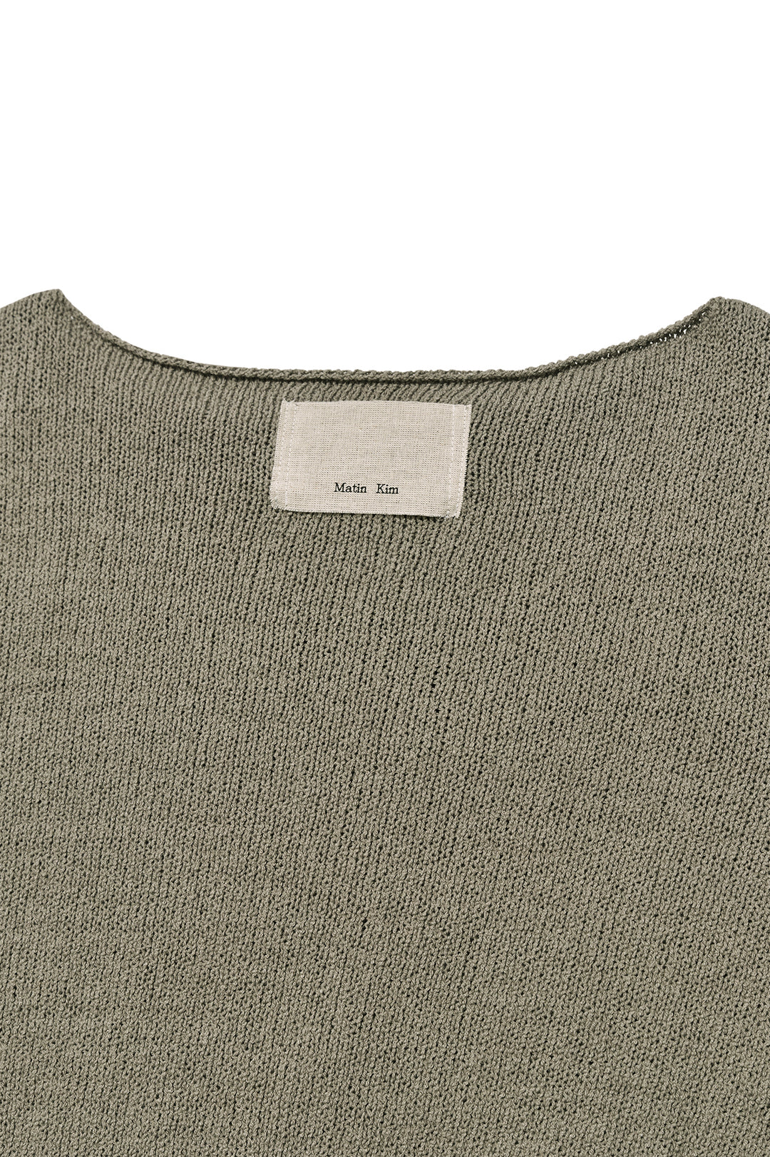 Matin Kim Punching Point Pullover — Olive