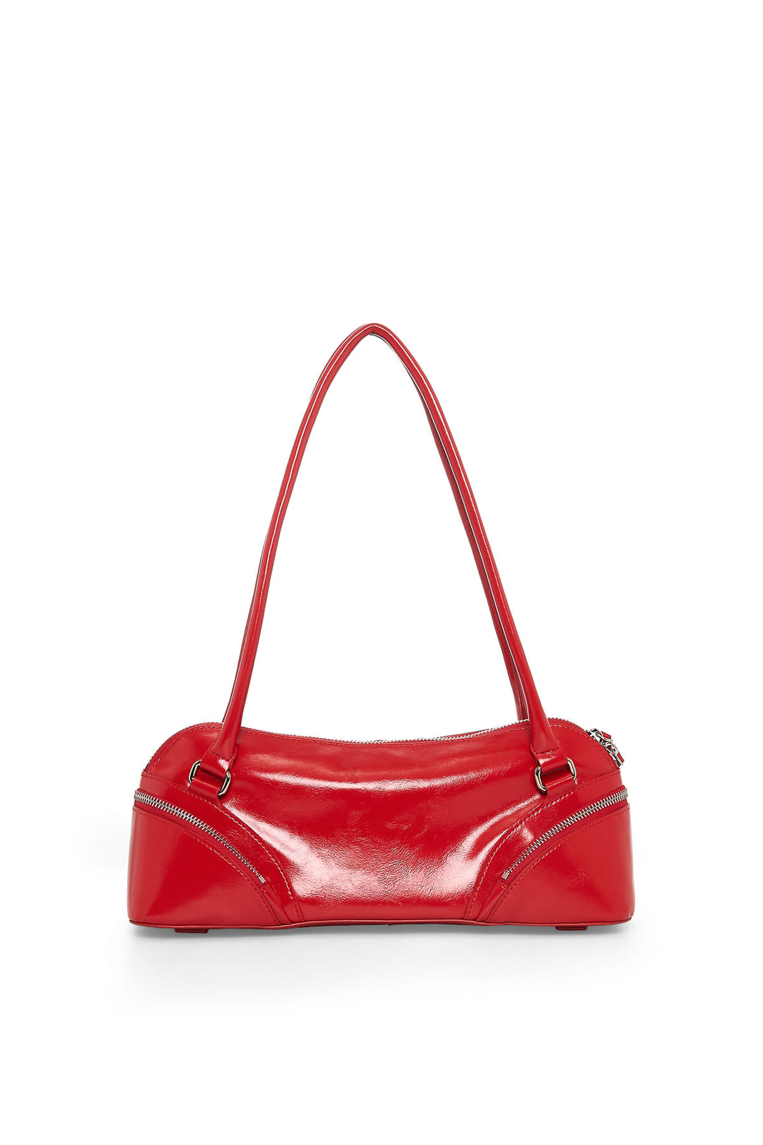 Matin Kim Curve Zip Baguette Bag — Red