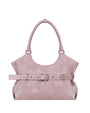 Stand Oil Lene Bag · Wrinkled Leather Crossbody — Pink