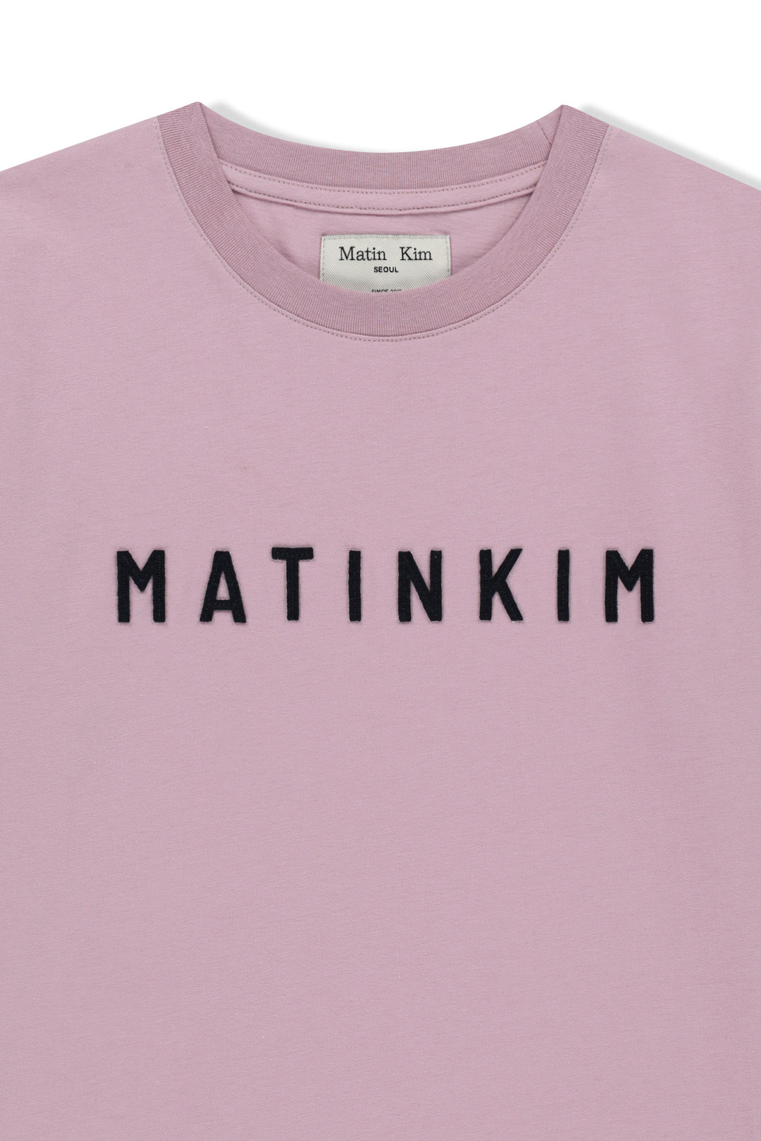 Matin Kim Applique Felt Logo Top — Pink