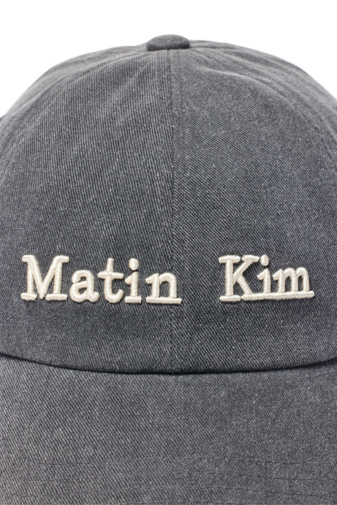 Matin Kim Classic Logo Ball Cap — Gray
