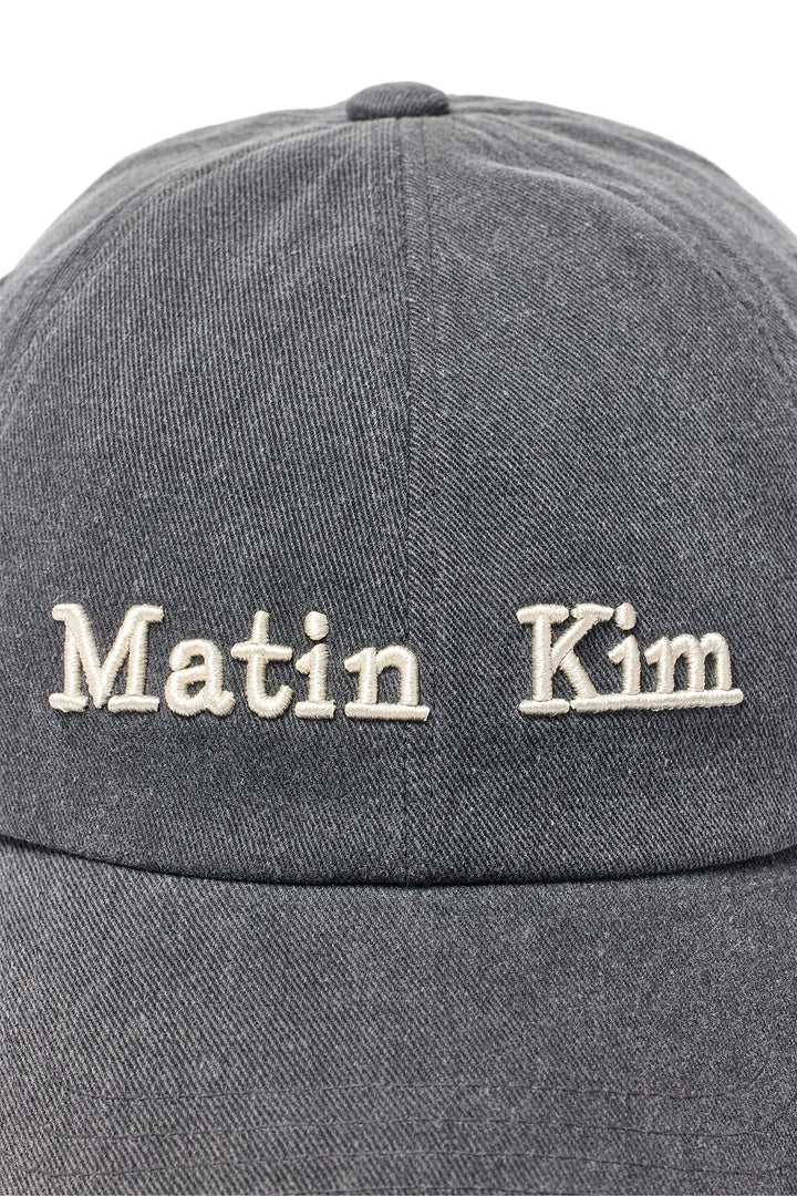 Matin Kim Classic Logo Ball Cap — Gray