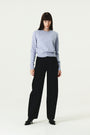 KIMMATIN Over Dying Tapered Denim — Black