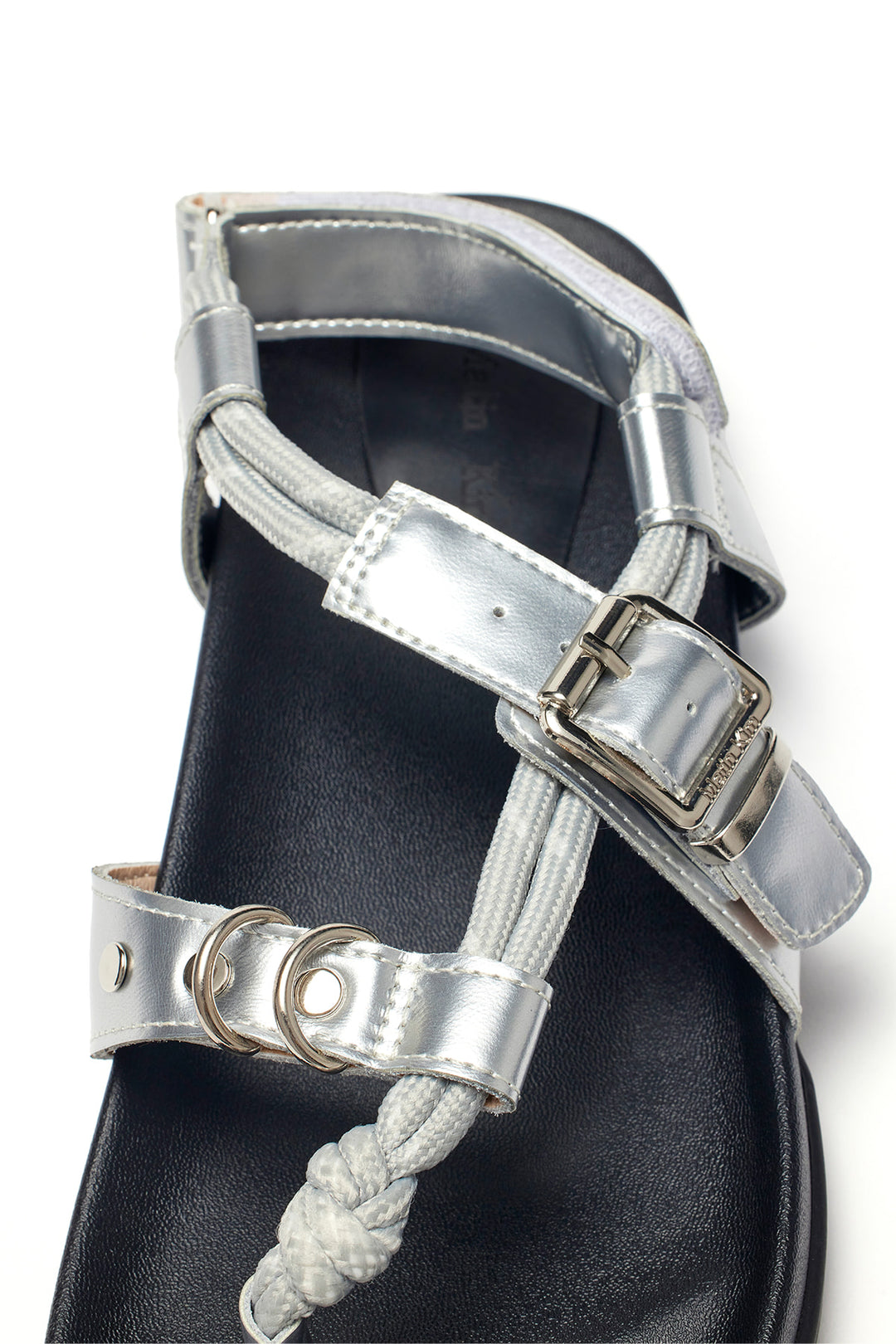 Matin Kim String Flip Flop Sandal — Silver