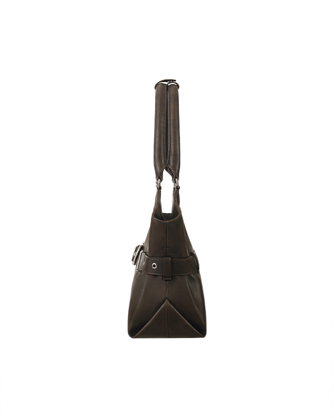 Stand Oil Lene Bag · Wrinkled Leather Crossbody — Brown
