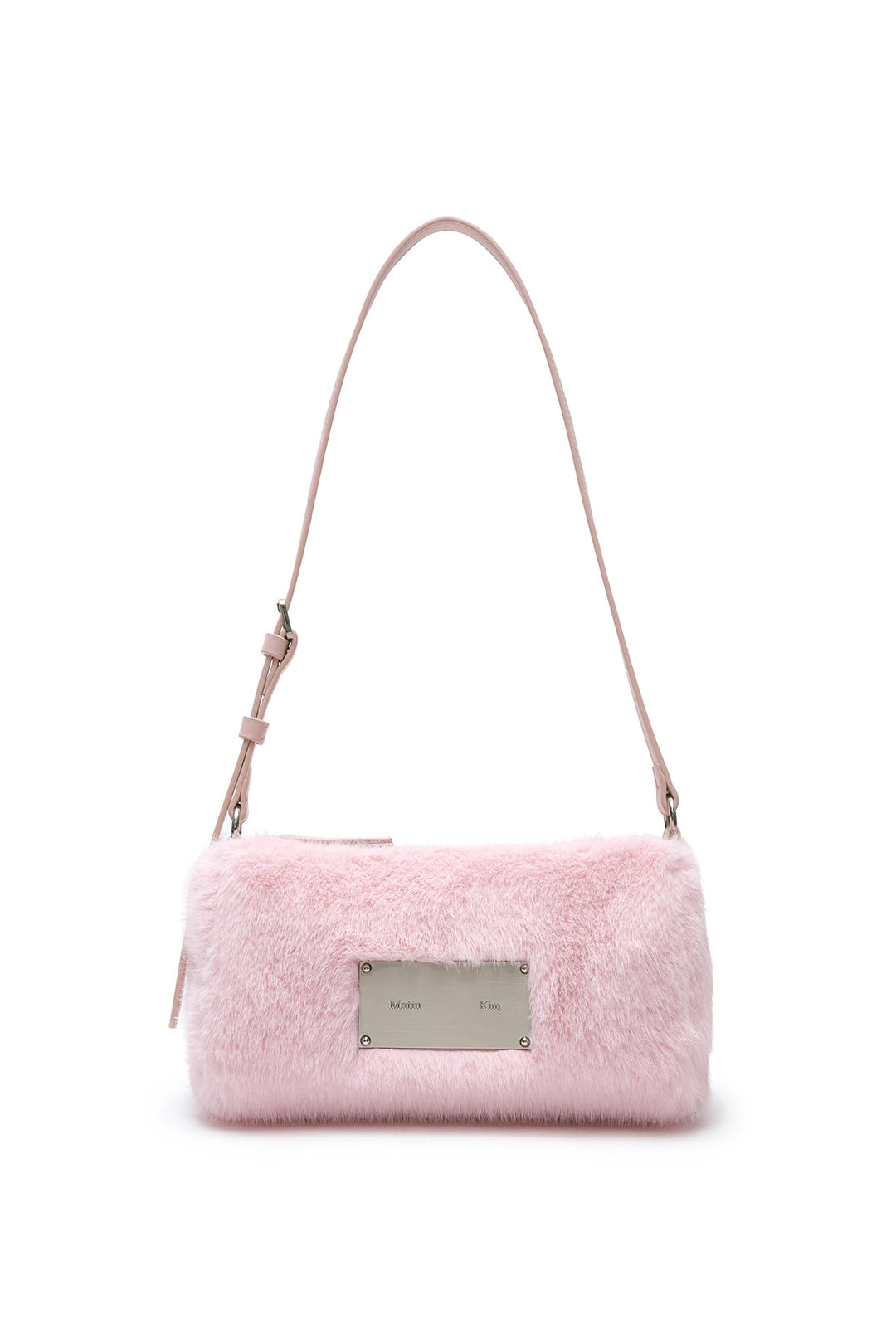 Matin Kim Soft Fur Mini Shoulder Bag — Pink