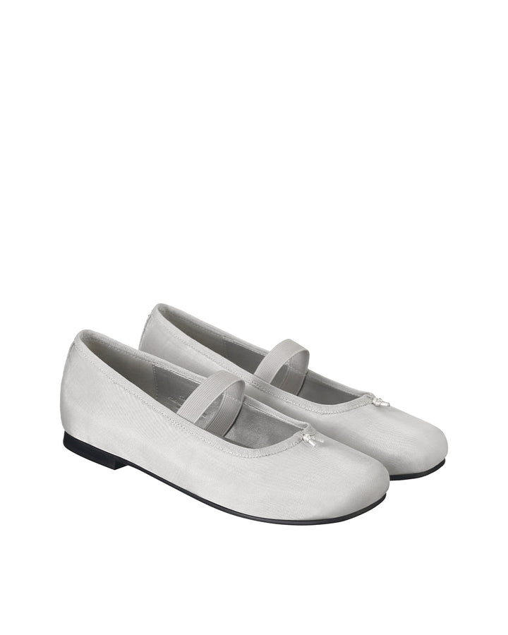 Stand Oil Faye Mary Jane — Semi-Square Flat — Mesh Silver