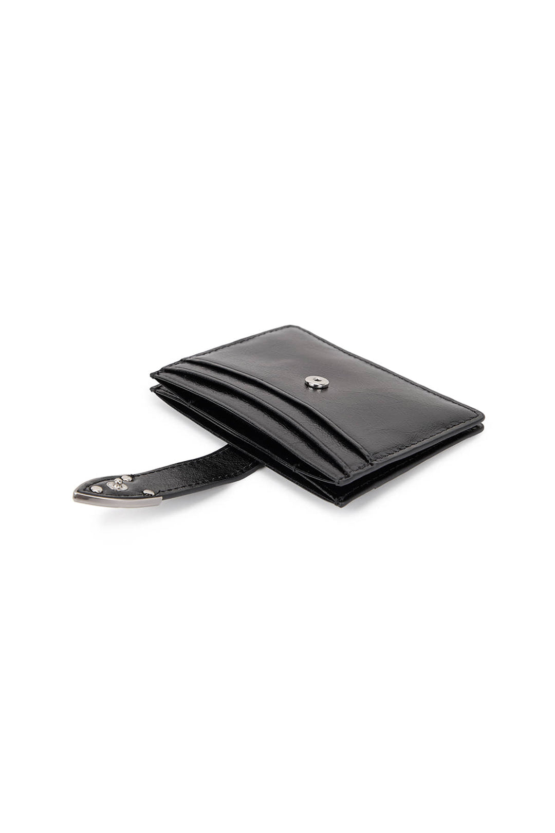 Matin Kim Western Buckle Card Wallet — Black