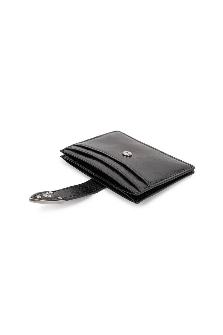 Matin Kim Western Buckle Card Wallet — Black