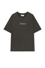 Matin Kim Vintage Lettering Graffiti Top — Charcoal