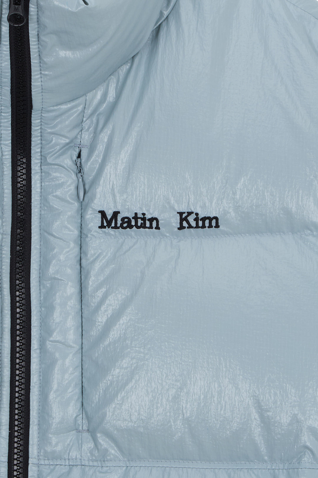 Matin Kim Small Logo Volume Down Jumper — Light Grey