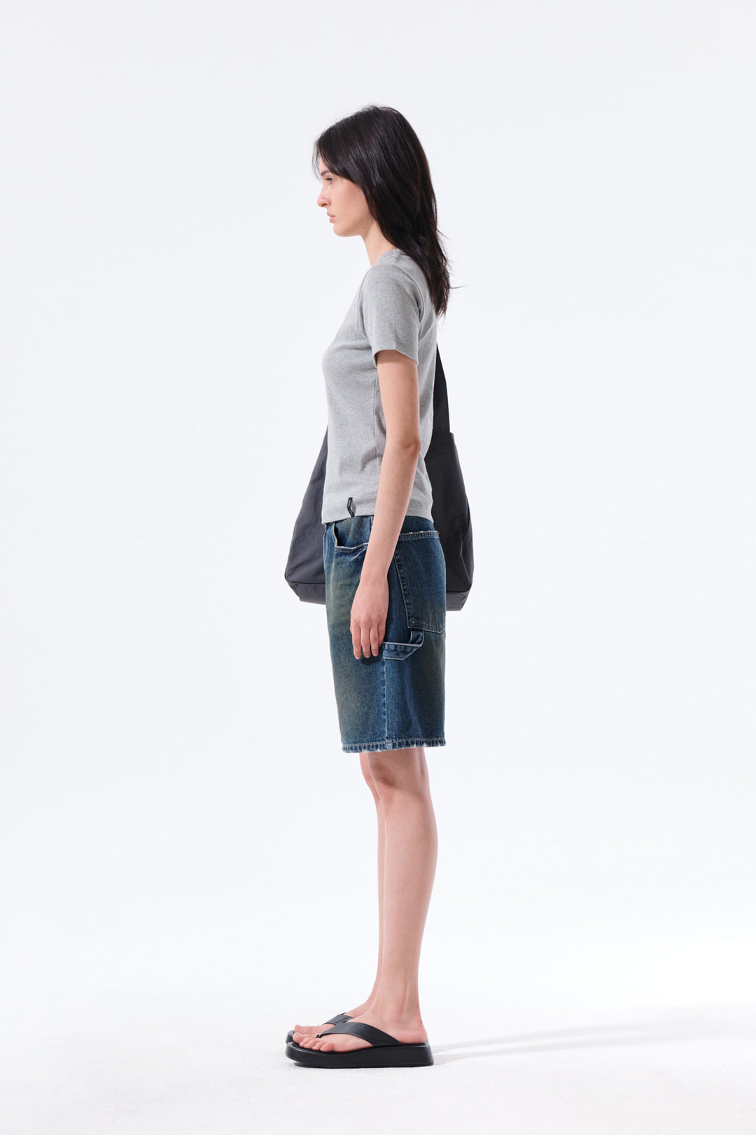 Matin Kim Carpenter Bermuda Denim — Blue