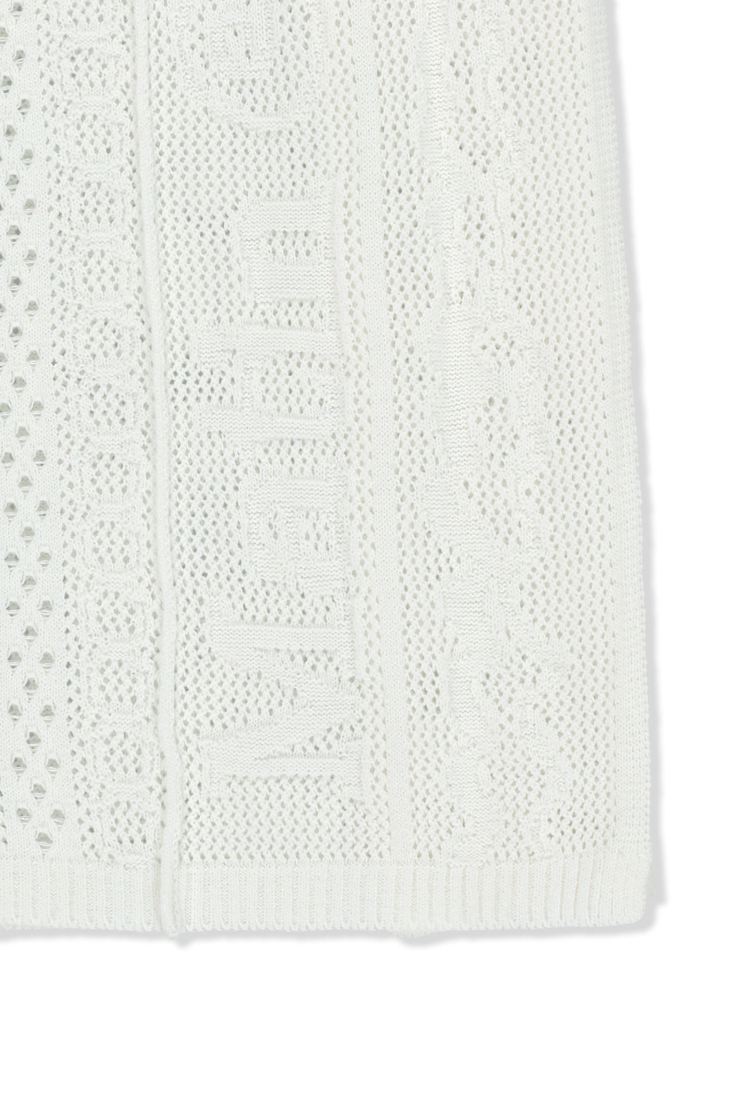 Matin Kim Mesh Logo Wrap Mini Skirt — White