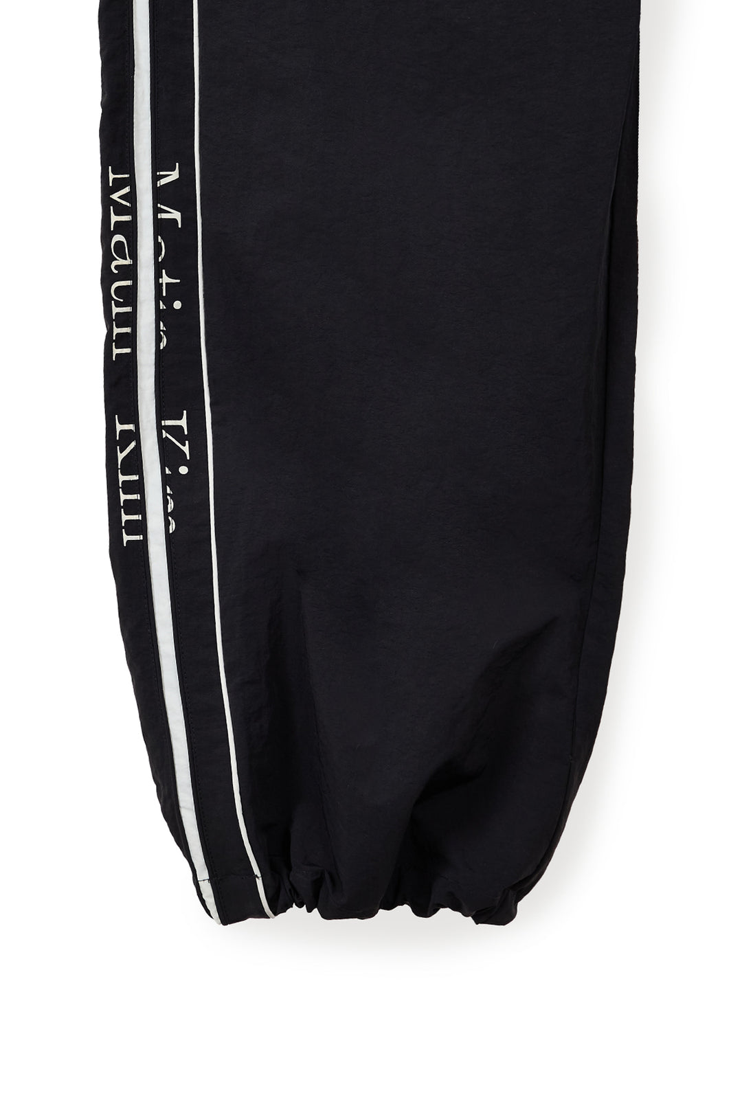Matin Kim Side Logo Wide Track Pants — Black