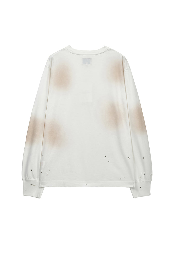 Matin Kim Vintage Washed Logo Top — Ivory