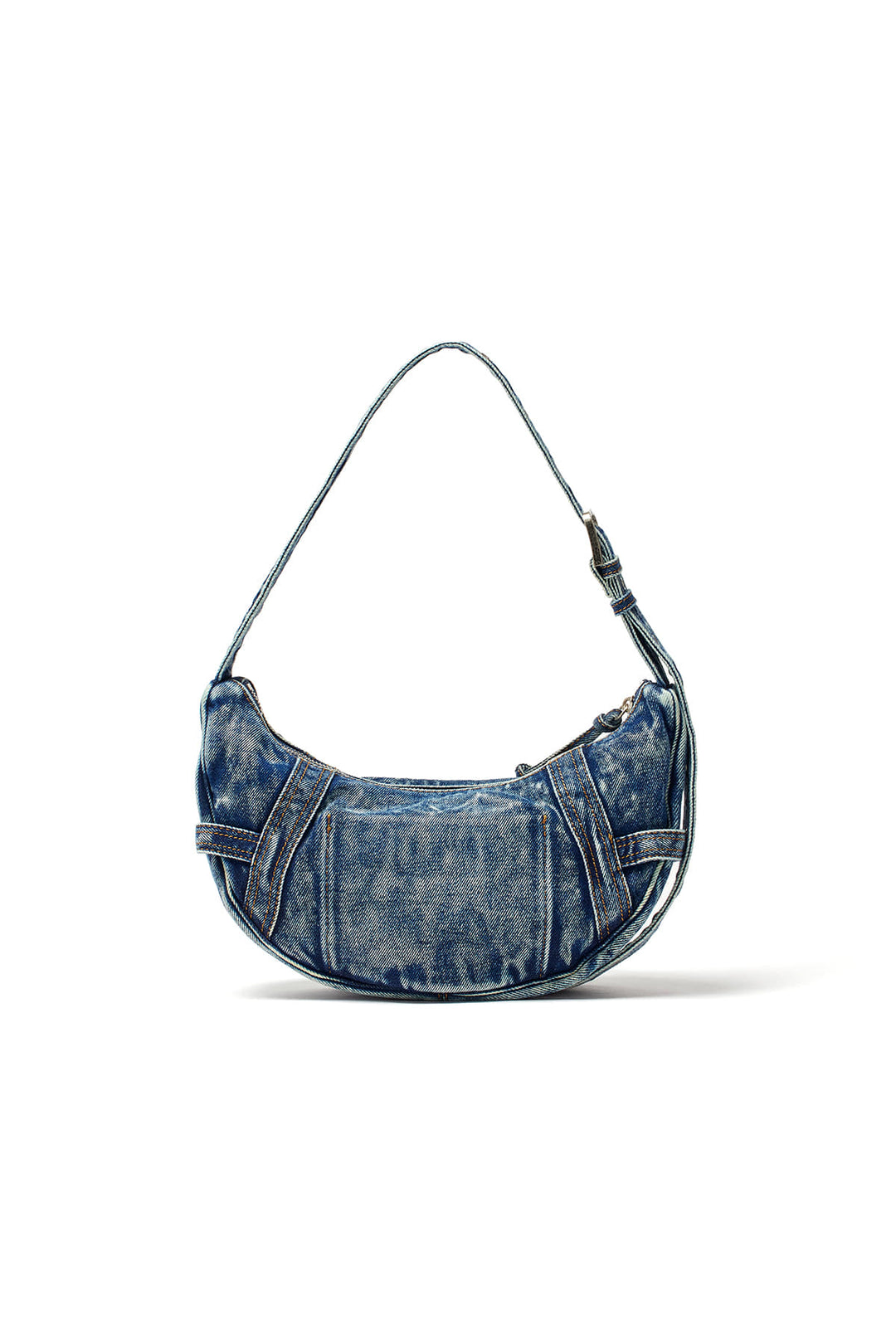 Matin Kim Washed Denim Mini Hobo Bag — Blue