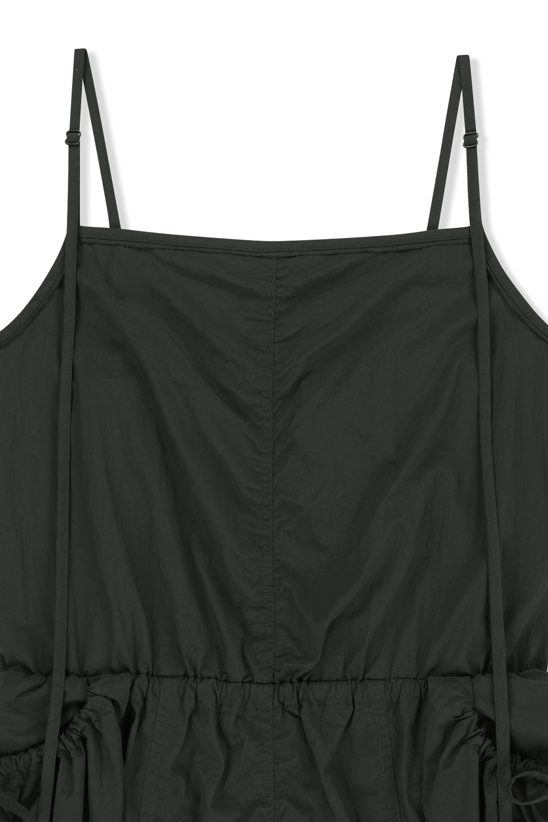 Matin Kim Strap Detail Sleeveless Utility Dress — Charcoal