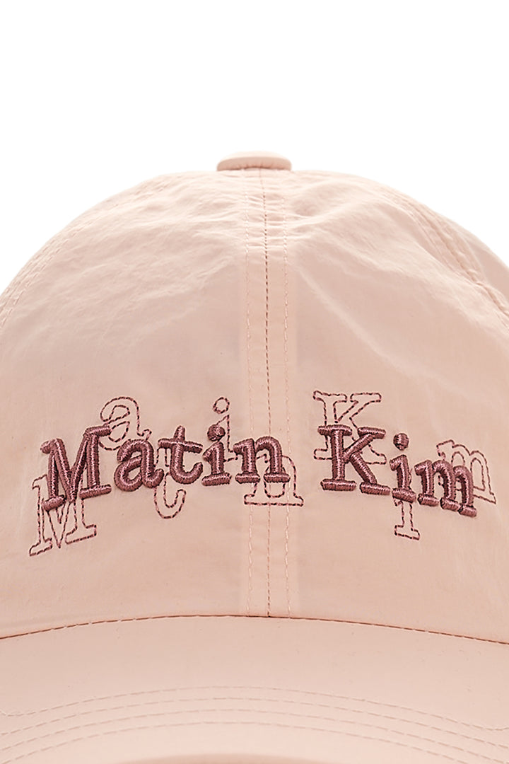 Matin Kim Overlay Logo Ball Cap — Pink