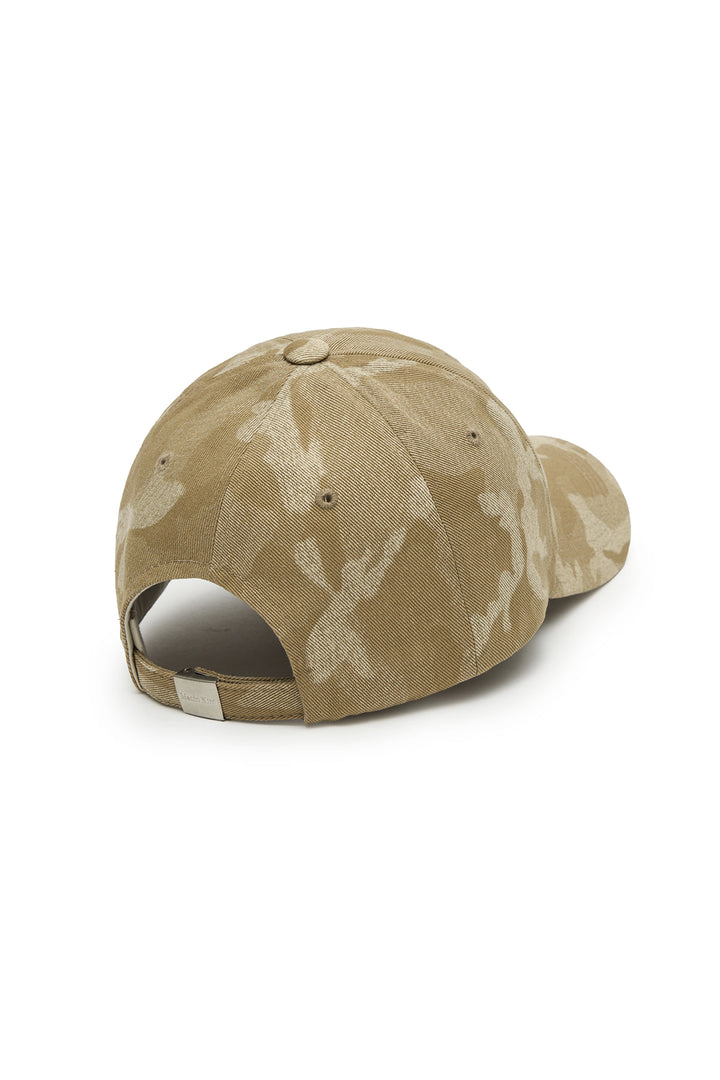 Matin Kim Camouflage Logo Ball Cap — Beige