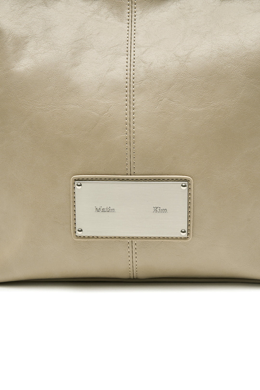 Matin Kim Stud Point Small Shoulder Bag — Beige