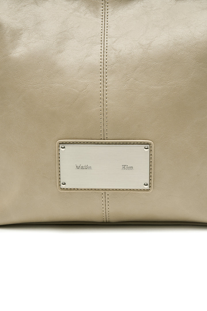 Matin Kim Stud Point Small Shoulder Bag — Beige