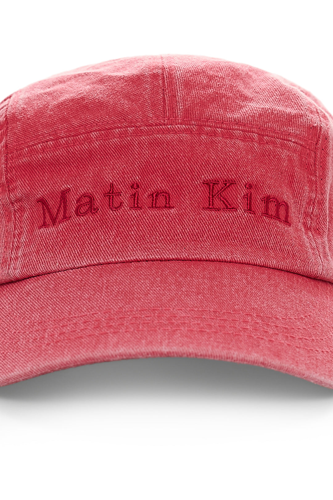 Matin Kim Washed Camp Cap — Red