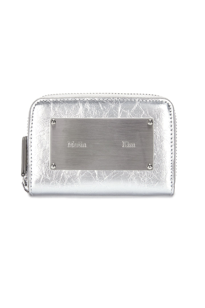 Matin Kim Vintage Compact Wallet — Silver