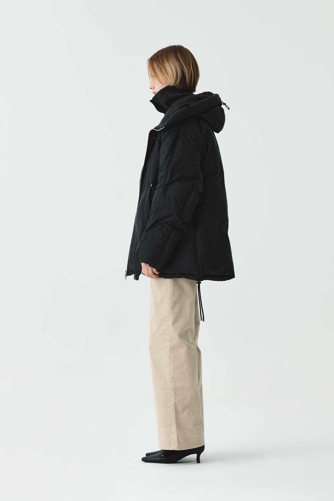 KIMMATIN Logo Padded Goose Down Jumper — Black