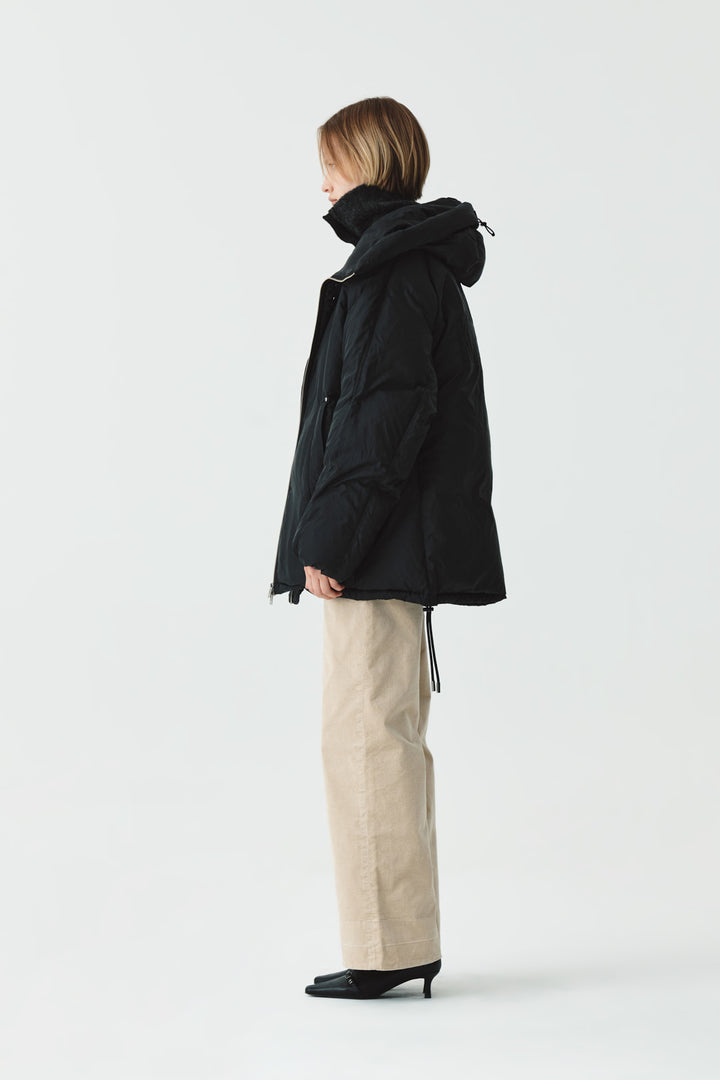 KIMMATIN Logo Padded Goose Down Jumper — Black