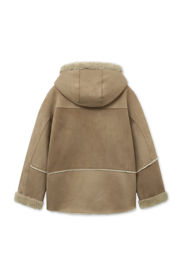 Matin Kim Reversible Hoody Mustang — Beige